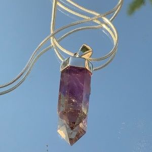 BOUTIQUE AMERTRINE POINT 925 SILVER PENDANT